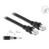 כבל רשת תעשייתי RJ45 Cat.6A F/UTP ז/ז עם ציפוי מתכת פנימי ז/ז DELOCK | 80115