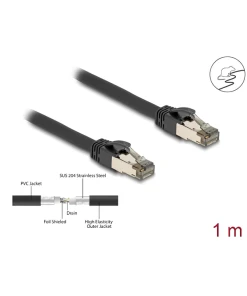 כבל רשת תעשייתי גמיש RJ45 Cat.6A U/FTP Ultra Flexible עם ציפוי מתכת פנימי ז/ז DELOCK | 80240
