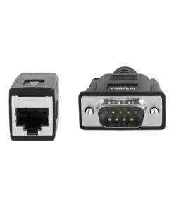 מרחיק Serial RS-232/422/485 על כבל רשת עד 300 מטר תקע DB9 לשקע RJ45 ז/נ DELOCK | 63999 | 4K