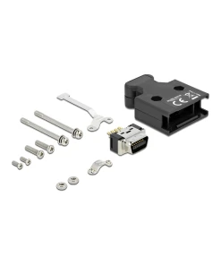 תקע MDR 14 pin בחיבור הלחמה + מכסה DELOCK | 66621