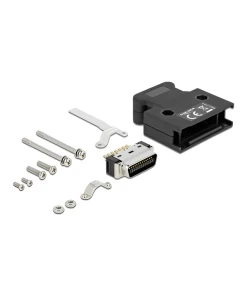 תקע MDR 20 pin בחיבור הלחמה + מכסה DELOCK | 66623