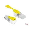 חוסם ונועל שקע רשת RJ45 סט 5 יח' DELOCK | 85334