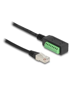 טרמינל בלוק בחיבור הברגה על כבל לתקע רשת מסוכך RJ45 Cat.5e ז/נ DELOCK | 66052