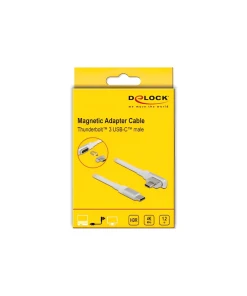כבל Magnetic Thunderbolt™3 4K עם ראש פריק 5A תומך HDR ז/ז DELOCK | 86703