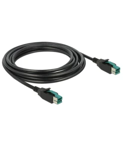 כבל PoweredUSB 12V עבור מדפסות קופה ומסופים ז/ז DELOCK | 85495