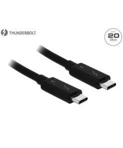 כבל Thunderbolt™ 3 ז/ז 3A תומך 20Gb/s בצבע שחור DELOCK | 84847