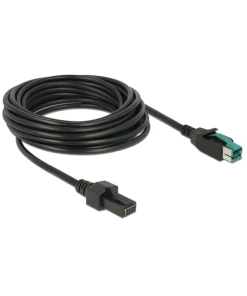 כבל USB עבור מדפסות קופה ומסופים תקע PoweredUSB 12V לתקע 2x4 פין ז/ז DELOCK | 85486