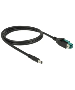 כבל USB עבור מדפסות קופה ומסופים תקע PoweredUSB 12V לתקע DC 5.5x2.1 ז/ז DELOCK | 85497