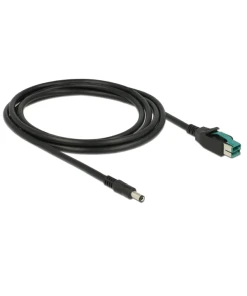 כבל USB עבור מדפסות קופה ומסופים תקע PoweredUSB 12V לתקע DC 5.5x2.1 ז/ז DELOCK | 85498