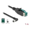 כבל USB עבור מדפסות קופה ומסופים תקע PoweredUSB 12V לתקע DC 5.5x2.5 בזווית 90° ז/ז DELOCK | 80609