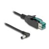 כבל USB עבור מדפסות קופה ומסופים תקע PoweredUSB 12V לתקע DC 5.5x2.5 בזווית 90° ז/ז DELOCK | 80609