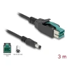 כבל USB עבור מדפסות קופה ומסופים תקע PoweredUSB 12V לתקע DC 5.5x2.5 ז/ז DELOCK | 80497