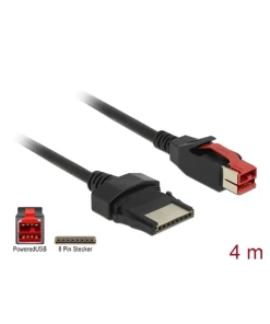 כבל USB עבור מדפסות קופה ומסופים תקע PoweredUSB 24V לתקע 8 פין ז/נ DELOCK | 85480