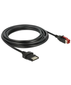 כבל USB עבור מדפסות קופה ומסופים תקע PoweredUSB 24V לתקע 8 פין ז/נ DELOCK | 85480