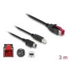 כבל USB עבור מדפסות קופה ומסופים תקע PoweredUSB 24V לתקע USB Type-B + Hosiden Mini-DIN 3 pin ז/נ DELOCK | 85489