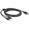 כבל USB עבור מדפסות קופה ומסופים תקע PoweredUSB 24V לתקע USB Type-B + Hosiden Mini-DIN 3 pin ז/נ DELOCK | 85490