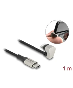 כבל iPhone גיימינג תקע USB-C 2.0 לתקע Lightning MFi בזווית 180° תומך PD 9V / 3A ז/ז DELOCK | 80025