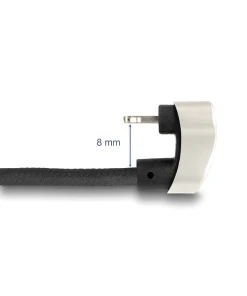 כבל iPhone גיימינג תקע USB-C 2.0 לתקע Lightning MFi בזווית 180° תומך PD 9V / 3A ז/ז DELOCK | 80026