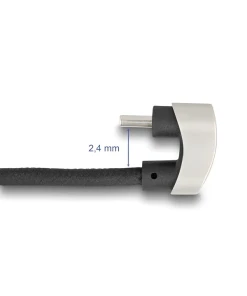 כבל גיימינג USB-C 2.0 בזווית 180° תומך PD 60 W ז/ז DELOCK | 88159