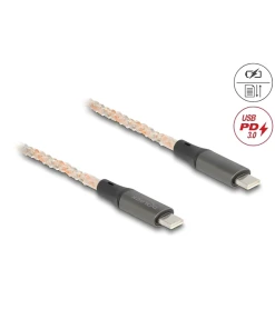 כבל טעינה ונתונים USB-C 2.0 RGB ז/ז תומך PD 3.0 100 W ז/ז DELOCK | 88288