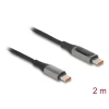 כבל טעינה מהירה עם צג USB-C 2.0 תומך PD 3.0 100 W ז/ז DELOCK 86809