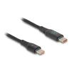 כבל טעינה מהירה עם צג USB-C 2.0 תומך PD 3.1 140 W ז/ז DELOCK | 88136