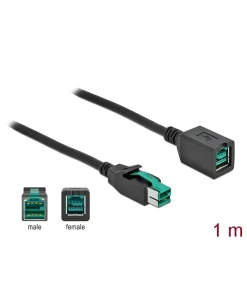 כבל מאריך PoweredUSB 12V ז/נ עבור מדפסות קופה ומסופים ז/נ DELOCK | 85980