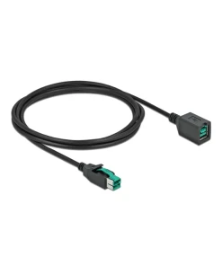 כבל מאריך PoweredUSB 12V עבור מדפסות קופה ומסופים ז/נ DELOCK | 85981