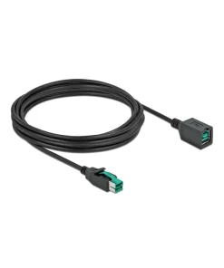 כבל מאריך PoweredUSB 12V עבור מדפסות קופה ומסופים ז/נ DELOCK | 85983