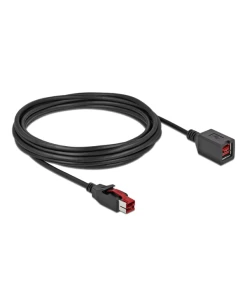 כבל מאריך PoweredUSB 24V עבור מדפסות קופה ומסופים ז/נ DELOCK 85989