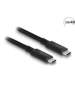 כבל קואקסיאלי Thunderbolt/USB4™ 8K Certified 5A 100 watt תומך 40Gb/s ז/ז DELOCK | 86979