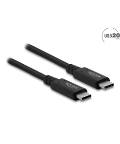 כבל קואקסיאלי Thunderbolt/USB4™ 8K Certified 5A 100 watt תומך 40Gb/s ז/ז DELOCK | 86980