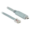 כבל קונסול לסיסקו אפור USB-C זכר לתקע RJ45 RS-232 צ'יפ FTDI ז/ז DELOCK | 89892