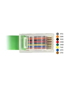 כבל קונסול לסיסקו ירוק USB-A זכר לתקע RJ45 RS-232 צ'יפ FTDI ז/ז DELOCK | 62960