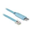 כבל קונסול לסיסקו כחול USB-A זכר לתקע RJ45 RS-232 צ'יפ FTDI ז/ז DELOCK | 63289