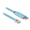 כבל קונסול לסיסקו כחול USB-A זכר לתקע RJ45 RS-232 צ'יפ FTDI ז/ז DELOCK | 64185