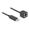 כבל קונסול לסיסקו שחור USB-A זכר לשקע RJ45 RS-232 צ'יפ FTDI FT231XS ז/ז DELOCK | 64162