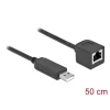 כבל קונסול לסיסקו שחור USB-A זכר לשקע RJ45 RS-232 צ'יפ FTDI FT231XS זז DELOCK 64163