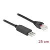 כבל קונסול לסיסקו שחור USB-A זכר לתקע RJ45 RS-232 צ'יפ FTDI FT231XS ז/ז DELOCK | 64158