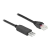 כבל קונסול לסיסקו שחור USB-A זכר לתקע RJ45 RS-232 צ'יפ FTDI FT231XS ז/ז DELOCK | 64158