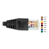 כבל קונסול לסיסקו שחור USB-A זכר לתקע RJ45 RS-232 צ'יפ FTDI FT231XS ז/ז DELOCK | 64159
