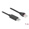 כבל קונסול לסיסקו שחור USB-A זכר לתקע RJ45 RS-232 צ'יפ FTDI FT231XS ז/ז DELOCK | 64160