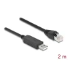כבל קונסול לסיסקו שחור USB-A זכר לתקע RJ45 RS-232 צ'יפ FTDI FT231XS ז/ז DELOCK | 64161