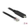כבל קונסול לסיסקו שחור USB-C זכר לתקע RJ45 RS-232 צ'יפ FTDI ז/ז DELOCK | 63912