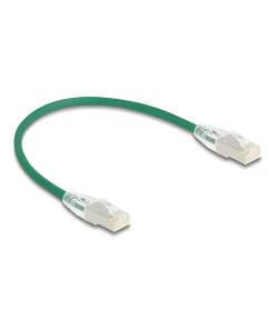 כבל רשת Cat.6A Slim עם תפס נעילה מעוקל curved latch זז DELOCK 80367