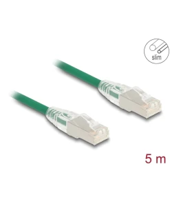 כבל רשת Cat.6A Slim עם תפס נעילה מעוקל curved latch ז/ז DELOCK | 80368