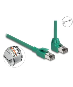 כבל רשת RJ45 Cat.6 PROFINET צד אחד בזווית 90° למעלה ז/ז DELOCK | 80124
