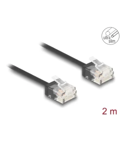 כבל רשת לא מסוכך RJ45 Cat.6 UTP Ultra Slim עם תקעים קצרים ז/ז DELOCK | 80372
