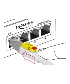 כבל רשת מאובטח RJ45 Cat.6A ז/ז DELOCK | 85330