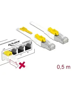 כבל רשת מאובטח RJ45 Cat.6A ז/ז DELOCK | 85330